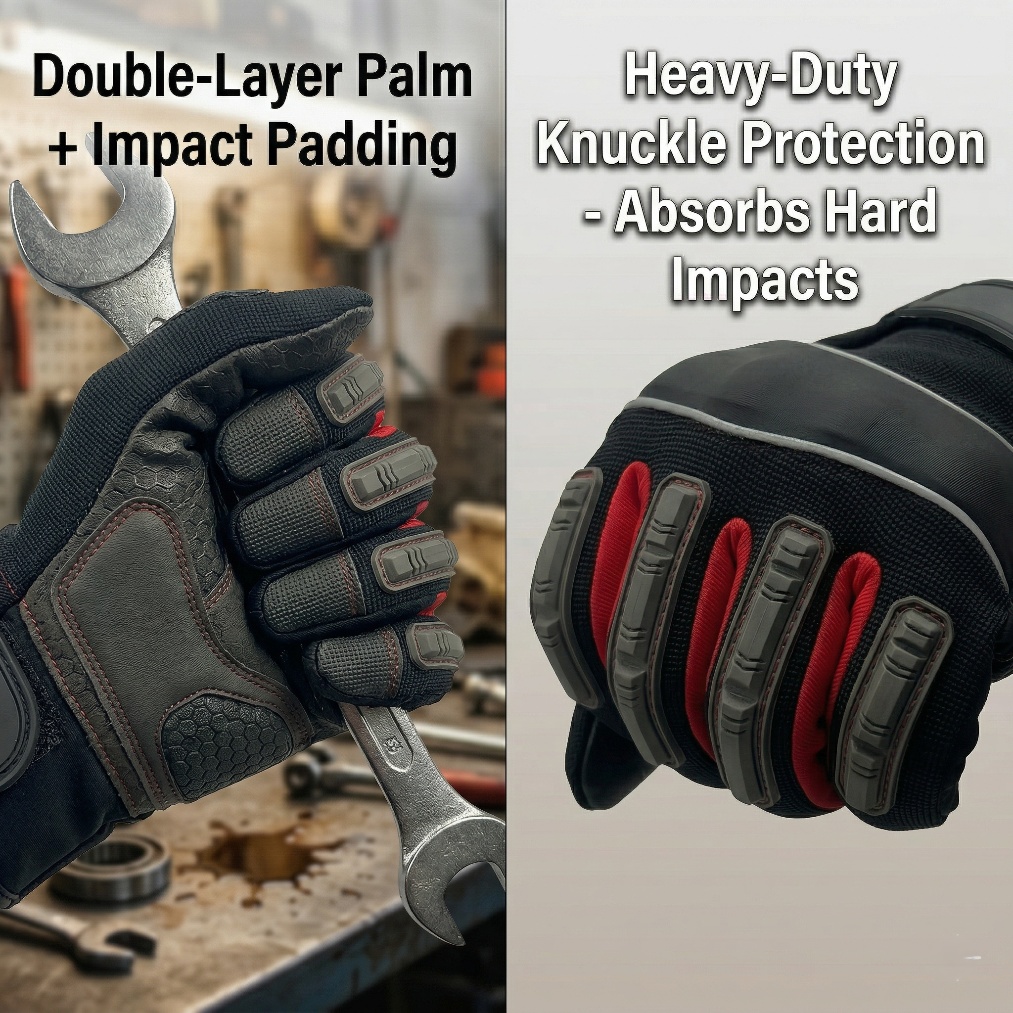 NL HOME SP1149R Men's Gardening & Yard Work Gloves - Lightweight, Breathable Synthetic Leather with Padded Palm, High-Dexterity Touchscreen Utility Gloves for DIY Projects & Landscaping (Adjustable Velcro - Image 12