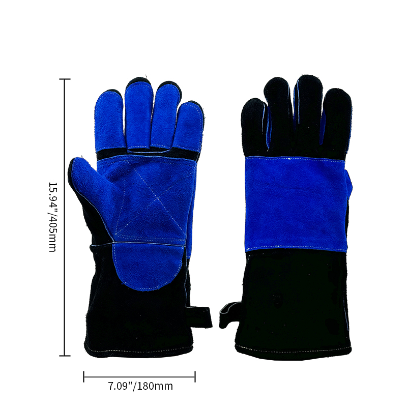 NL HOME 932°F Fireproof Gloves & Fire Resistant Gloves, 16-Inch Premium Leather Welding Gloves for TIG/MIG, Forge, Wood Stove & BBQ - Image 6